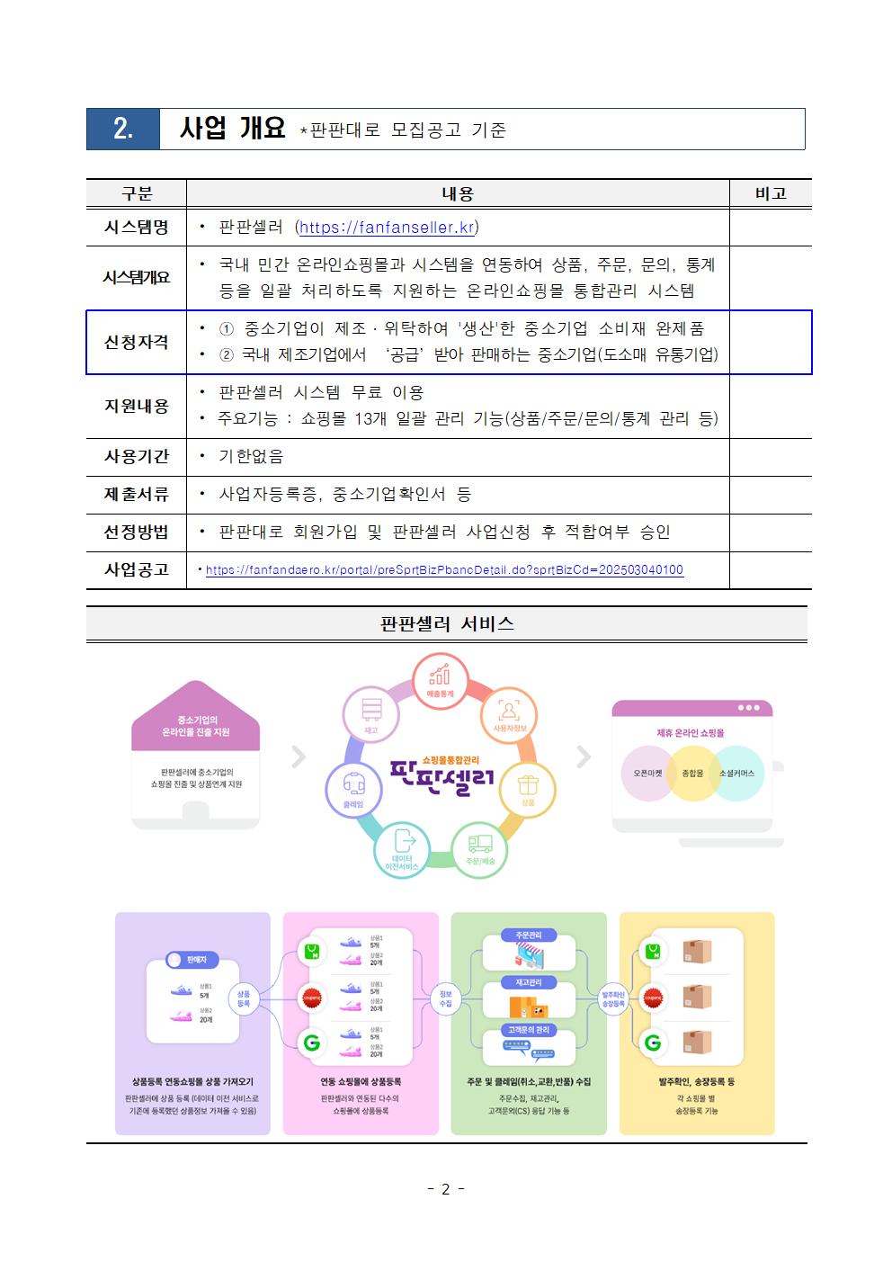 2025년 판로확대 지원 2차 소상공인 모집 공고(판판셀러)002.jpg